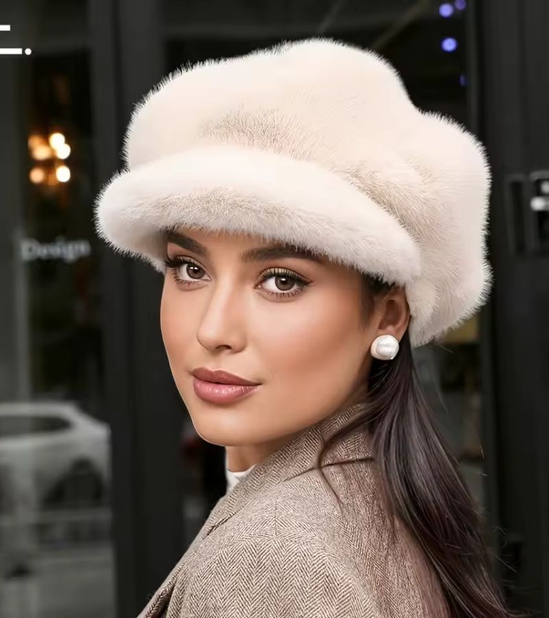 Bonnet en peluche Rosalia – douceur et coupe parfaite